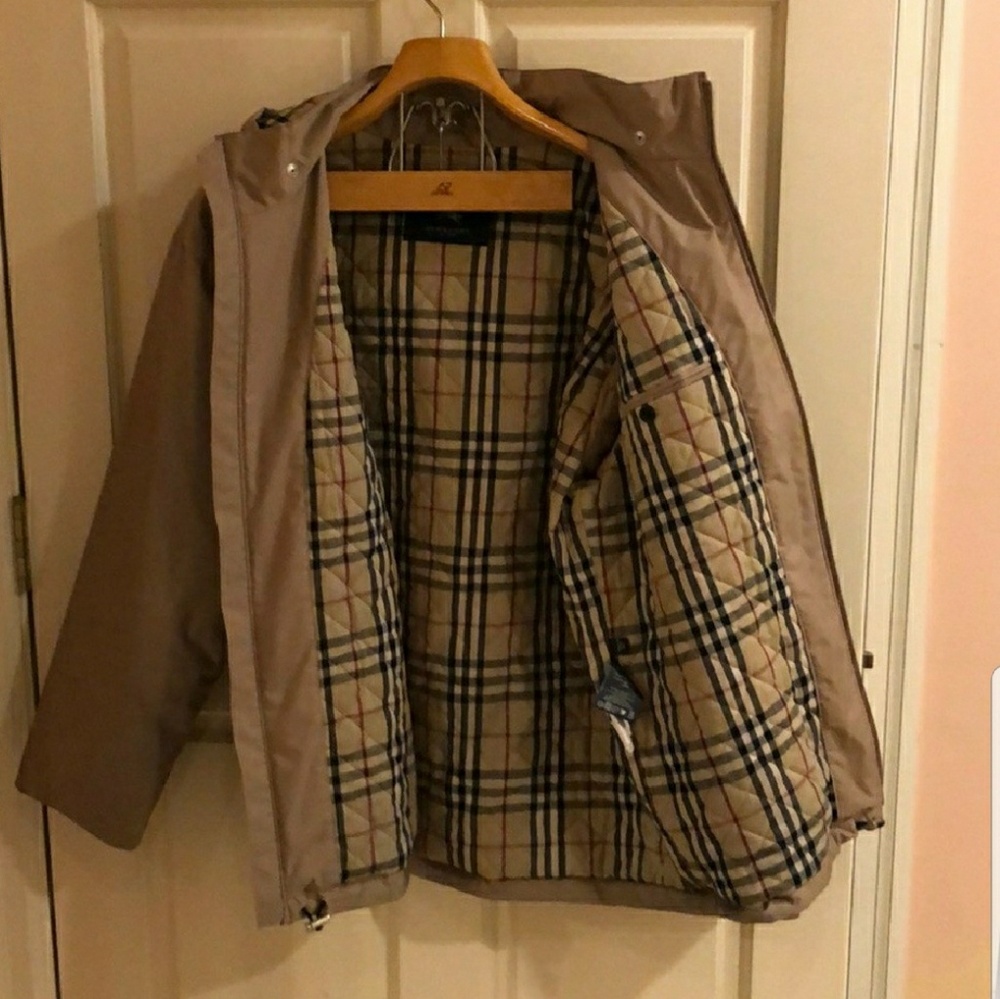 Burberry jacket w/ detachable hood